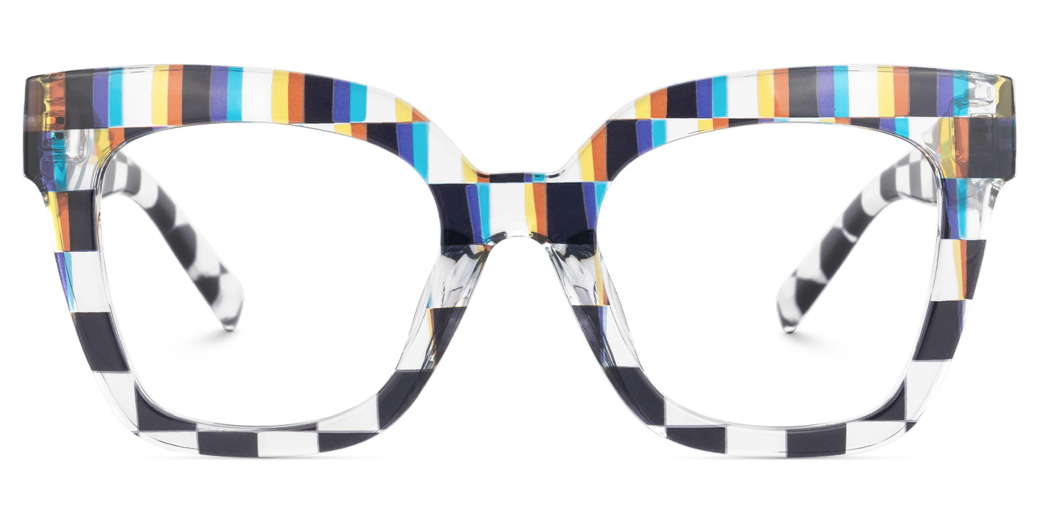 Malcolm Square Multicolor Geek Chic Glasses good-img
