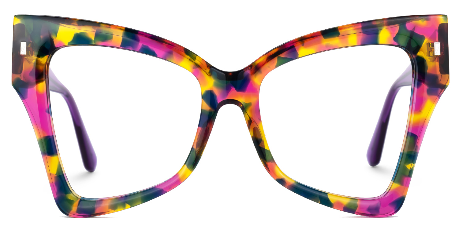 Migial Designer Eyeglasses in Butterfly Multicolor Frame0