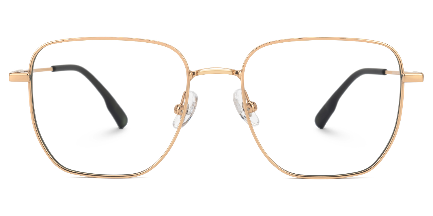 Square Cheraya Gold Glasses deals -Zeelool Glasses0