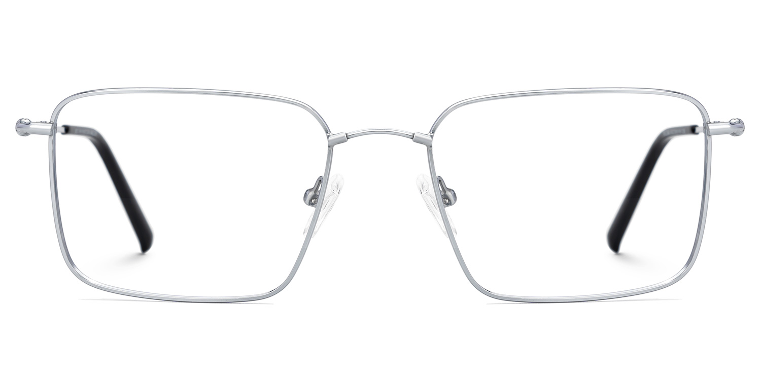 Stowe Rectangle Silver Glasses0