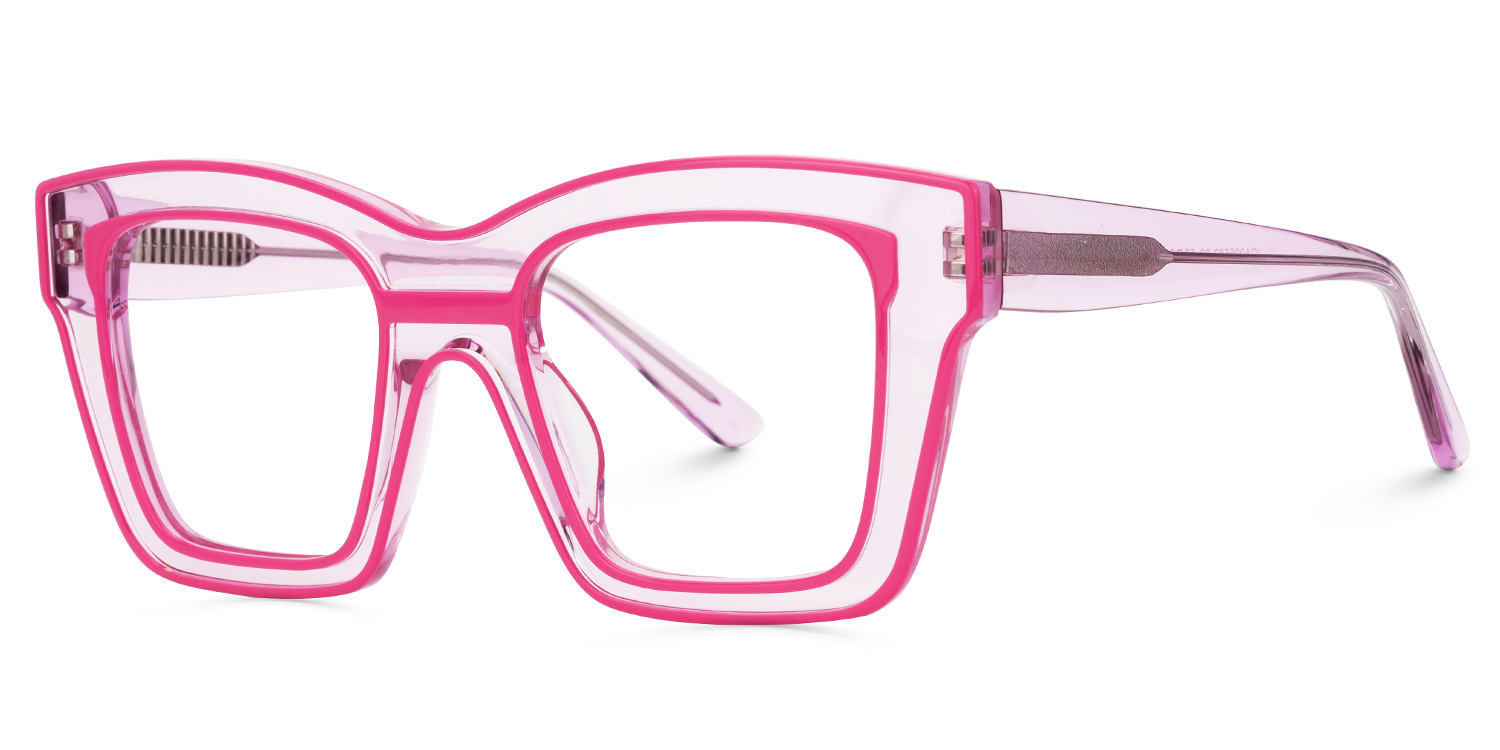 Legette Square Pink Glasses1