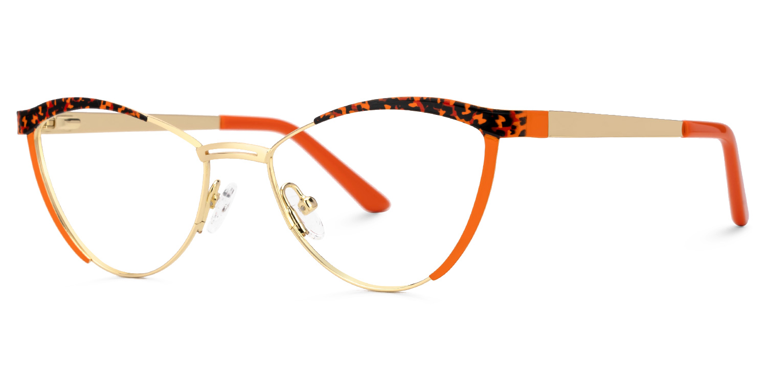 New Orange Color for Sydney Metal Eyeglasses  | Zeelool Optical1