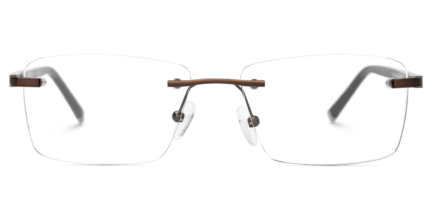 Rimless Kosar Glasses with titanium  for women and men -Zeelool Glasses0