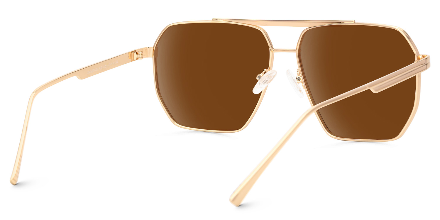 Quintero Aviator Brown Sunglasses4