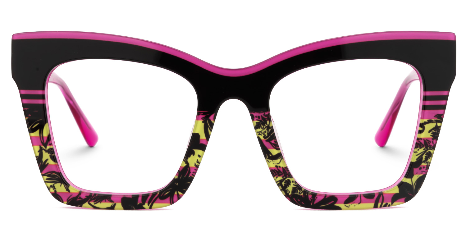 Samia Square Two-Tone Glasses0