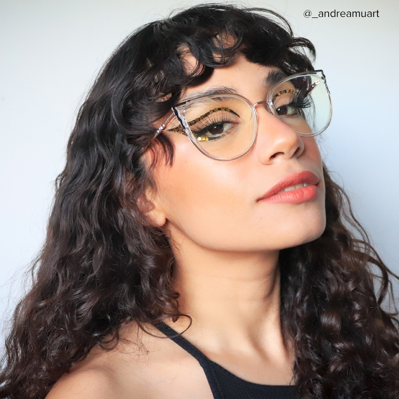 Estrada Cateye Black-Crystal Eyeglasses and Glasses Frames7