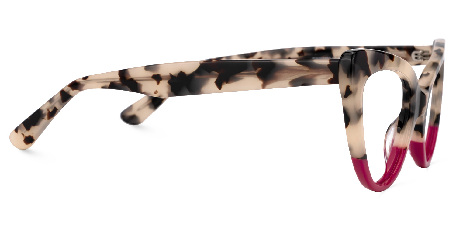 Claudette Cateye Red Glasses2