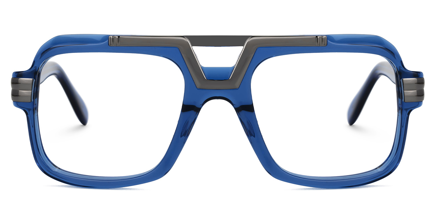 Croswell Acetate Aviator Blue Frame Glasses | Zeelool0