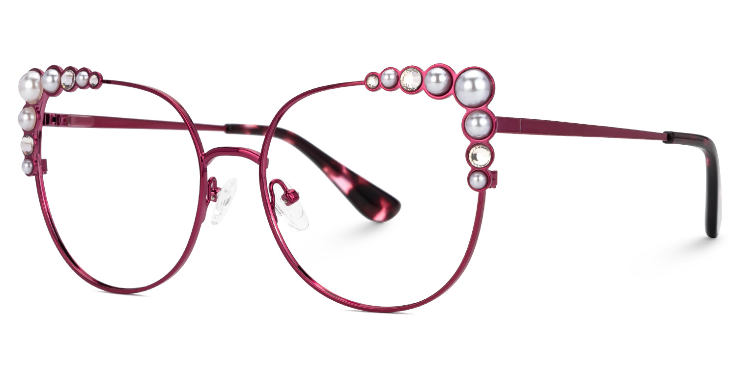 Wallice Cateye Red Glasses