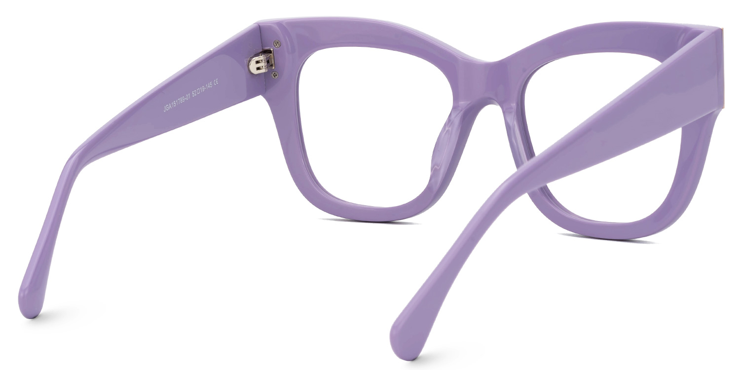 Minfia Square Purple Glasses3