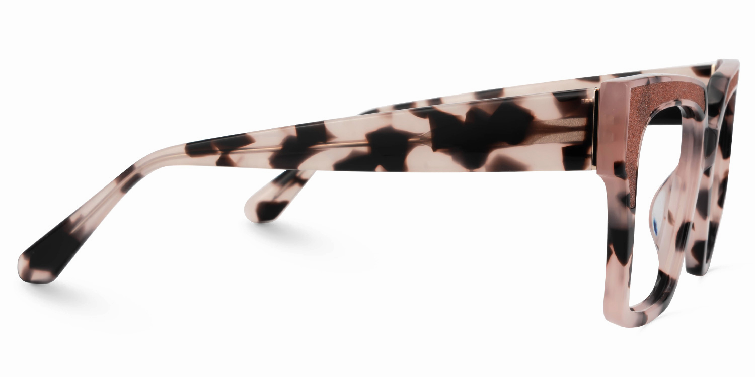 Merelin Pink-Tortoise Eyeglasses with Square Shape2