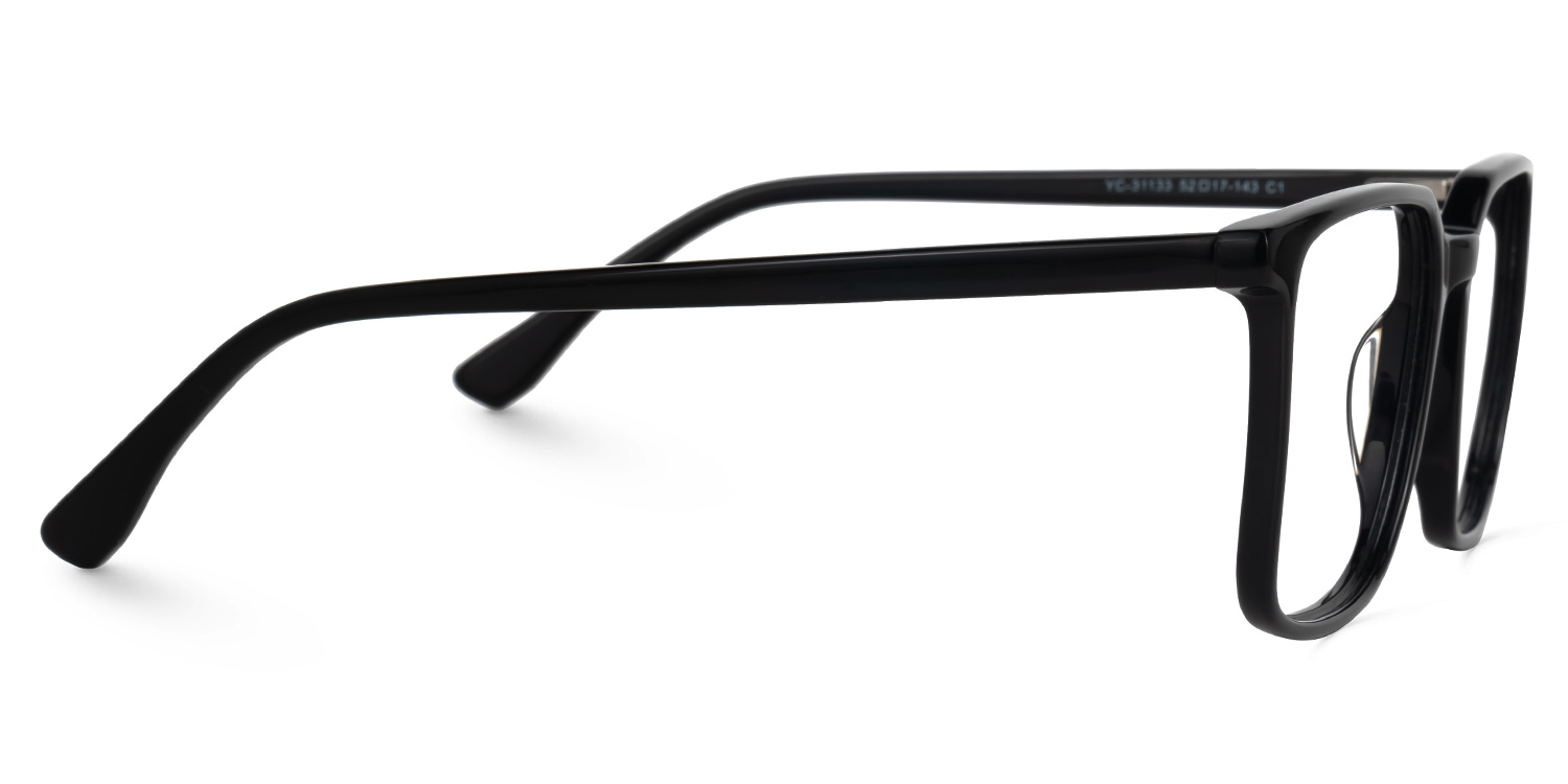 Square Fayrice Black Glasses deals -Zeelool Glasses2