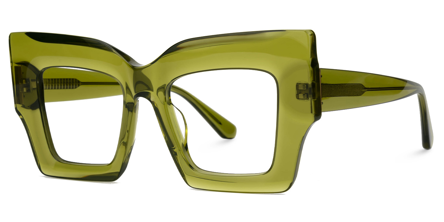 ZEELOOL Milner Square Green Glasses