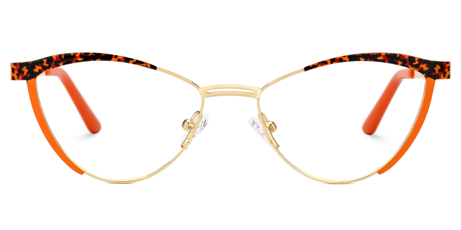 Sydney Cat Eye Orange Glasses0