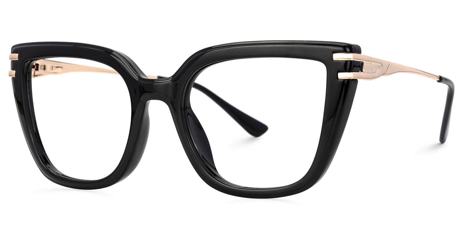 Roxane Square Black Glasses
