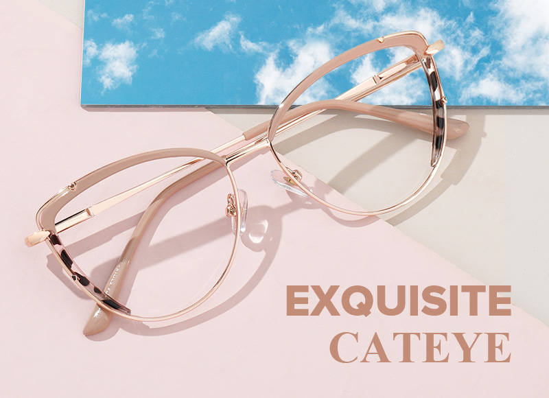 Shadi Cateye Two-Tone Glasses4