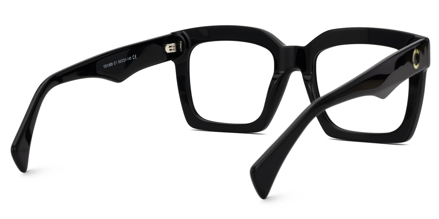 Faridah Square Black Glasses2