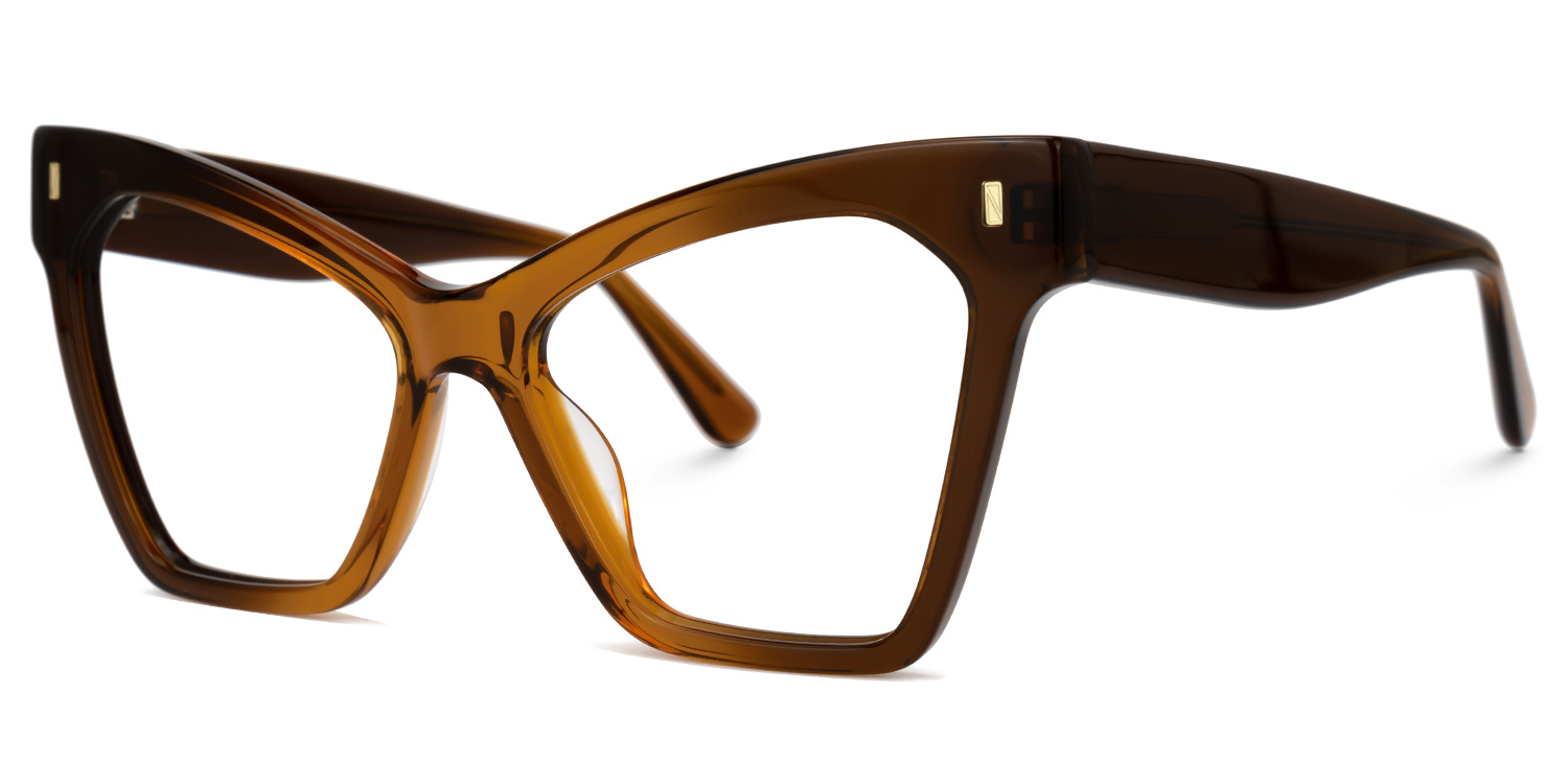 Senica Cateye Brown Glasses1