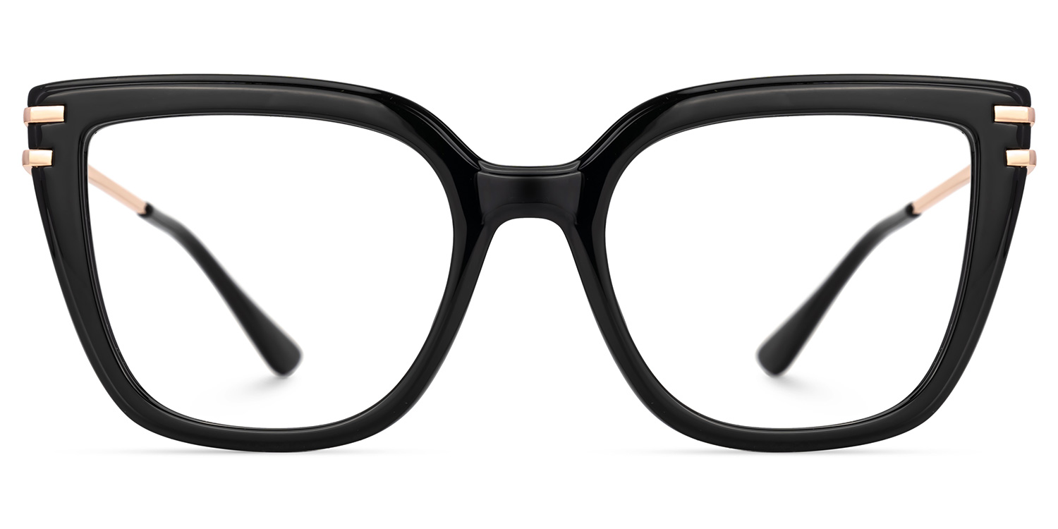 Roxane Square Black Glasses