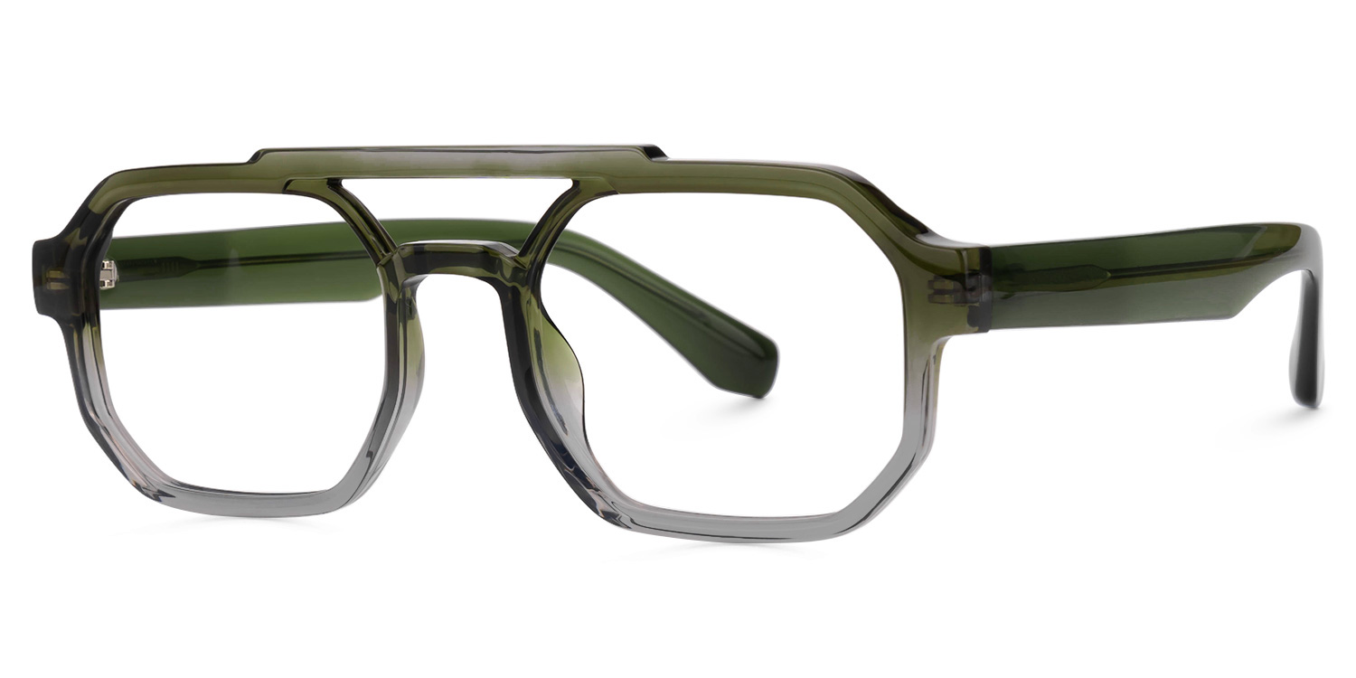 ZEELOOL Salem Aviator Green Glasses