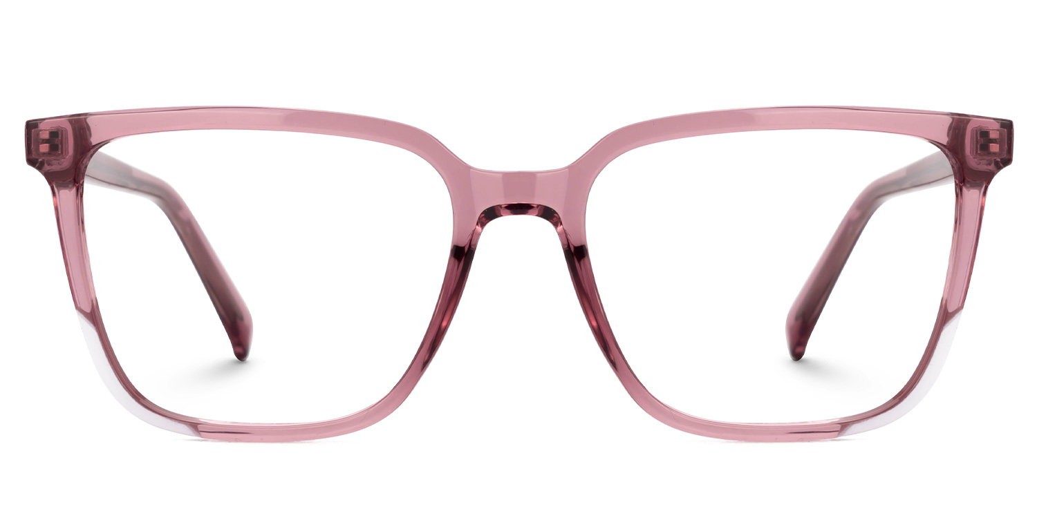 Krissy Pink Eyeglasses in Square Full-Frame  | Zeelool0