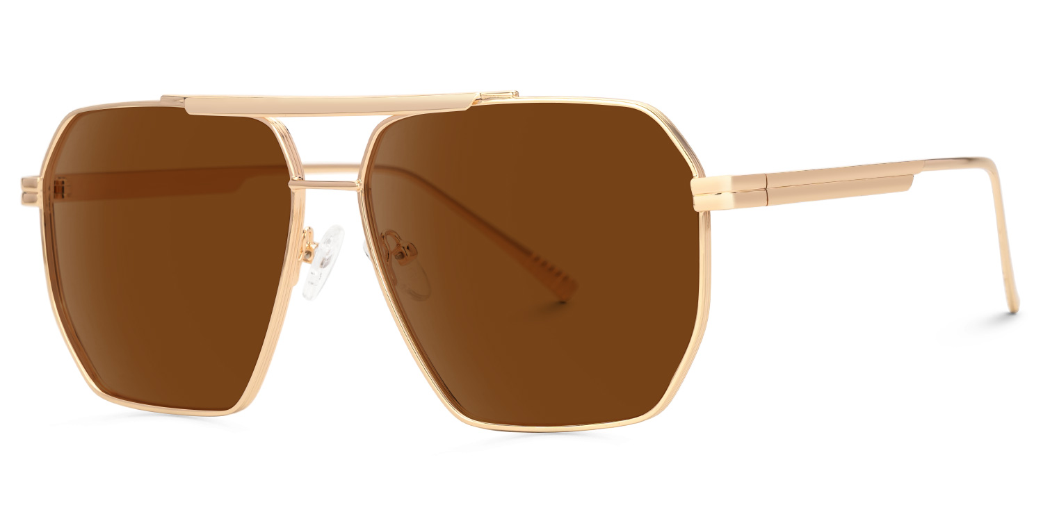 Quintero Aviator Brown Sunglasses2