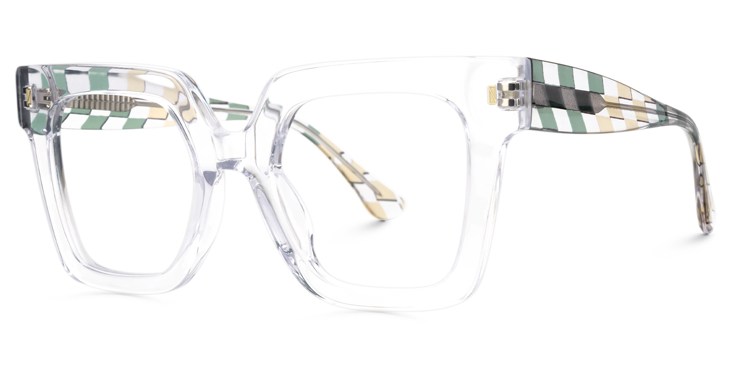 ZEELOOL Livena Square Crystal Glasses