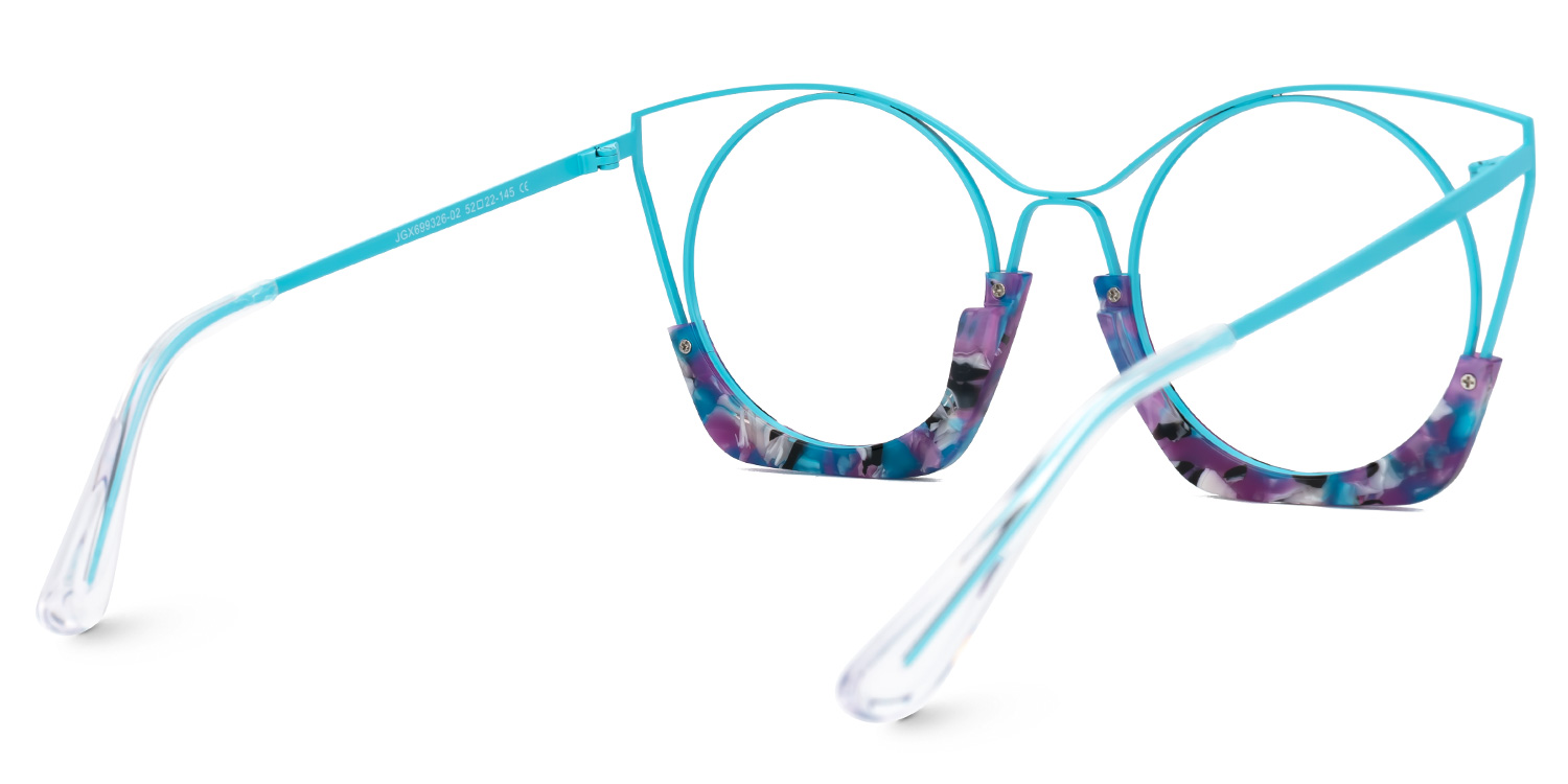 Barbara Cateye Atoll-Blue Glasses3