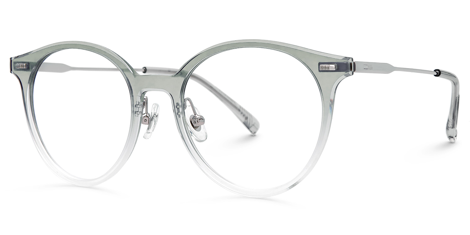 Gray Round Narelle Eyeglasses with Full-Frame | Zeelool1