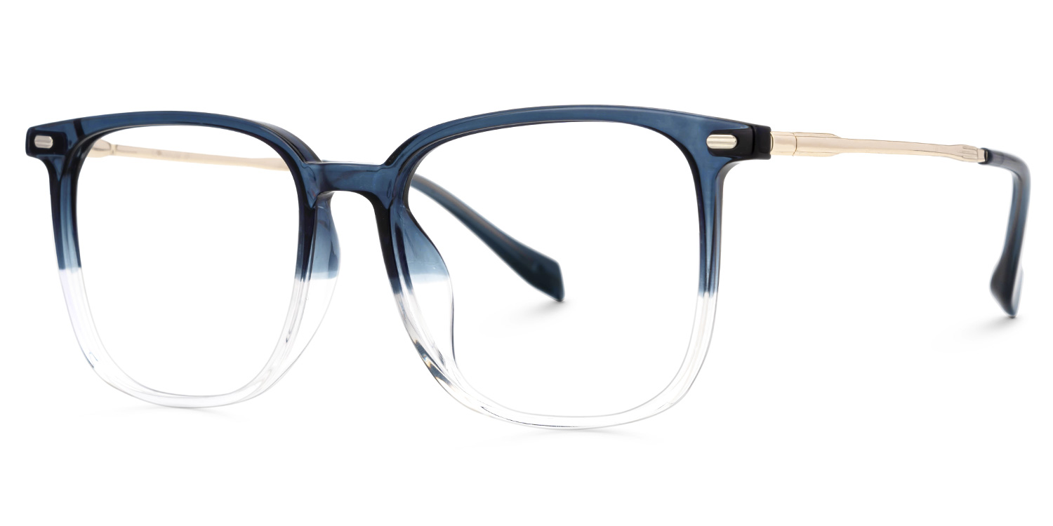 ZEELOOL Mullen Square Blue Glasses