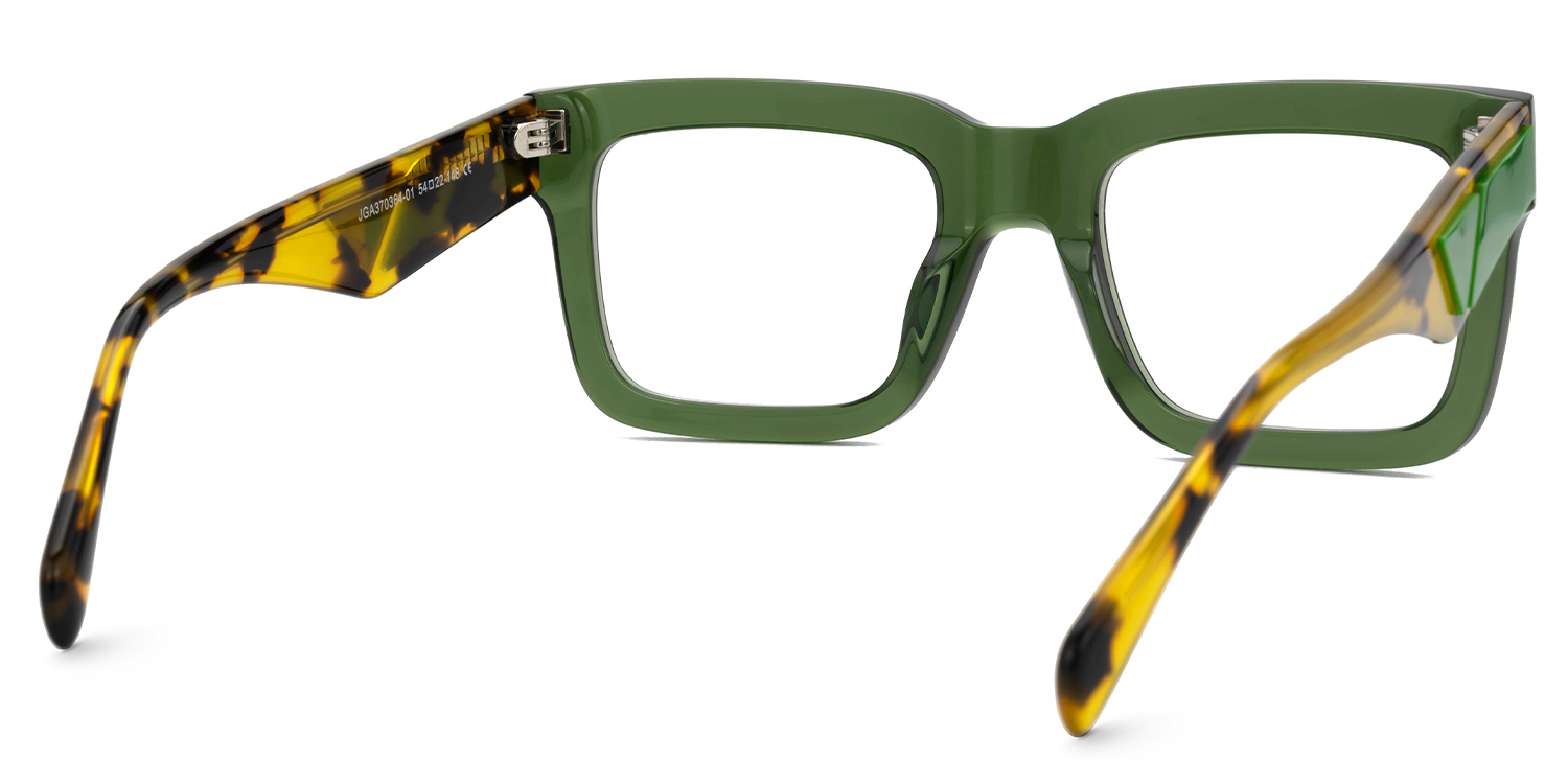 Square Shirmme Green Frames Designer Glasses3