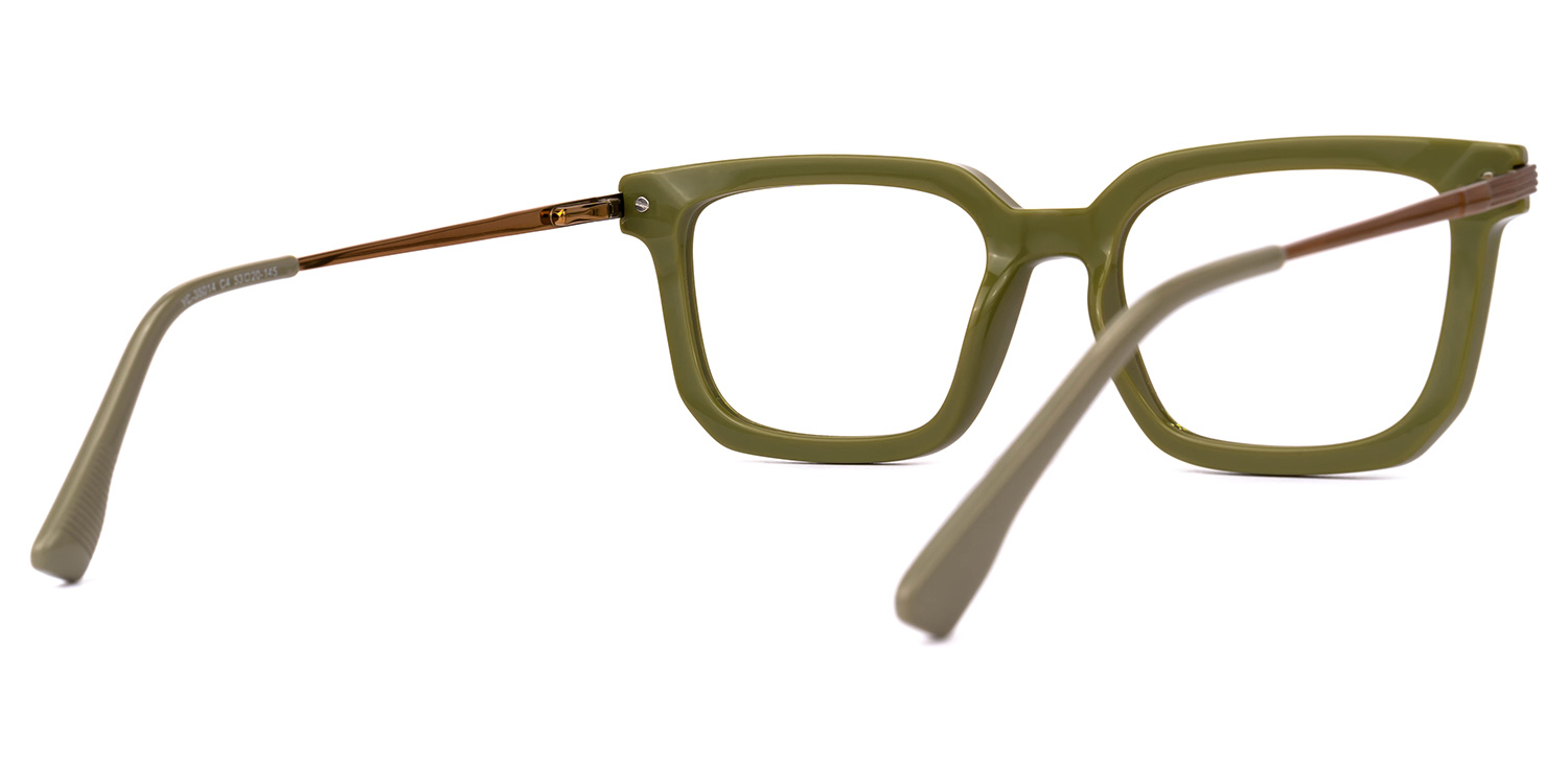 Salazar Rectangle Green Glasses3