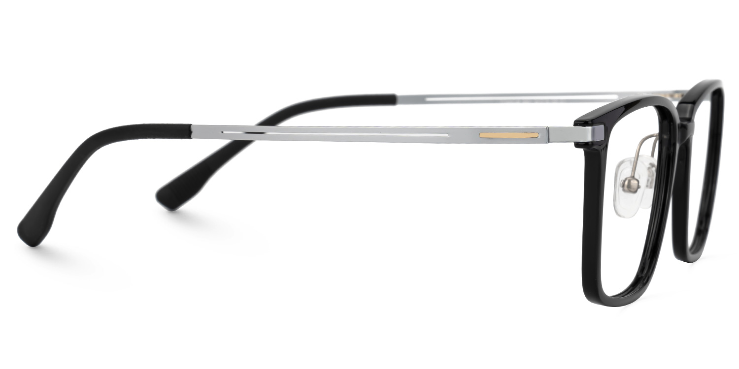 Black Ivonne Rectangle Frame Eyeglasses | Zeelool2