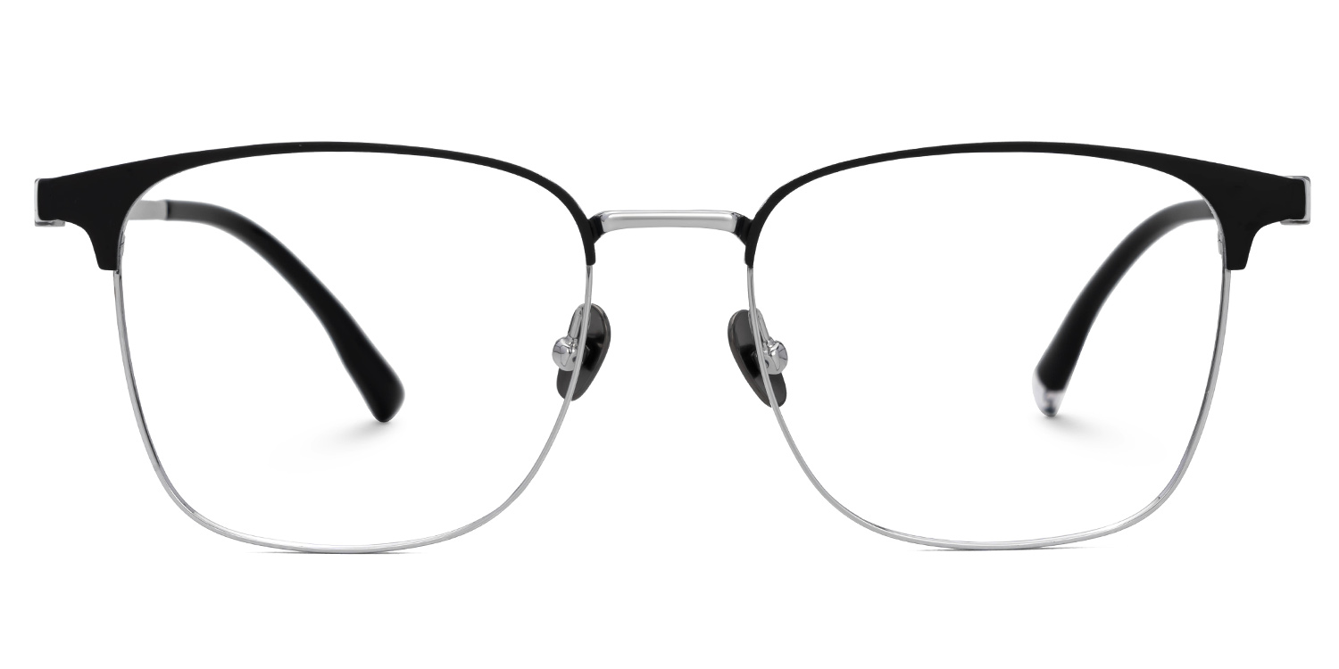 Boykai Browline Silver Glasses