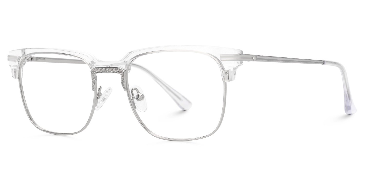 ZEELOOL Boyde Browline Crystal Glasses
