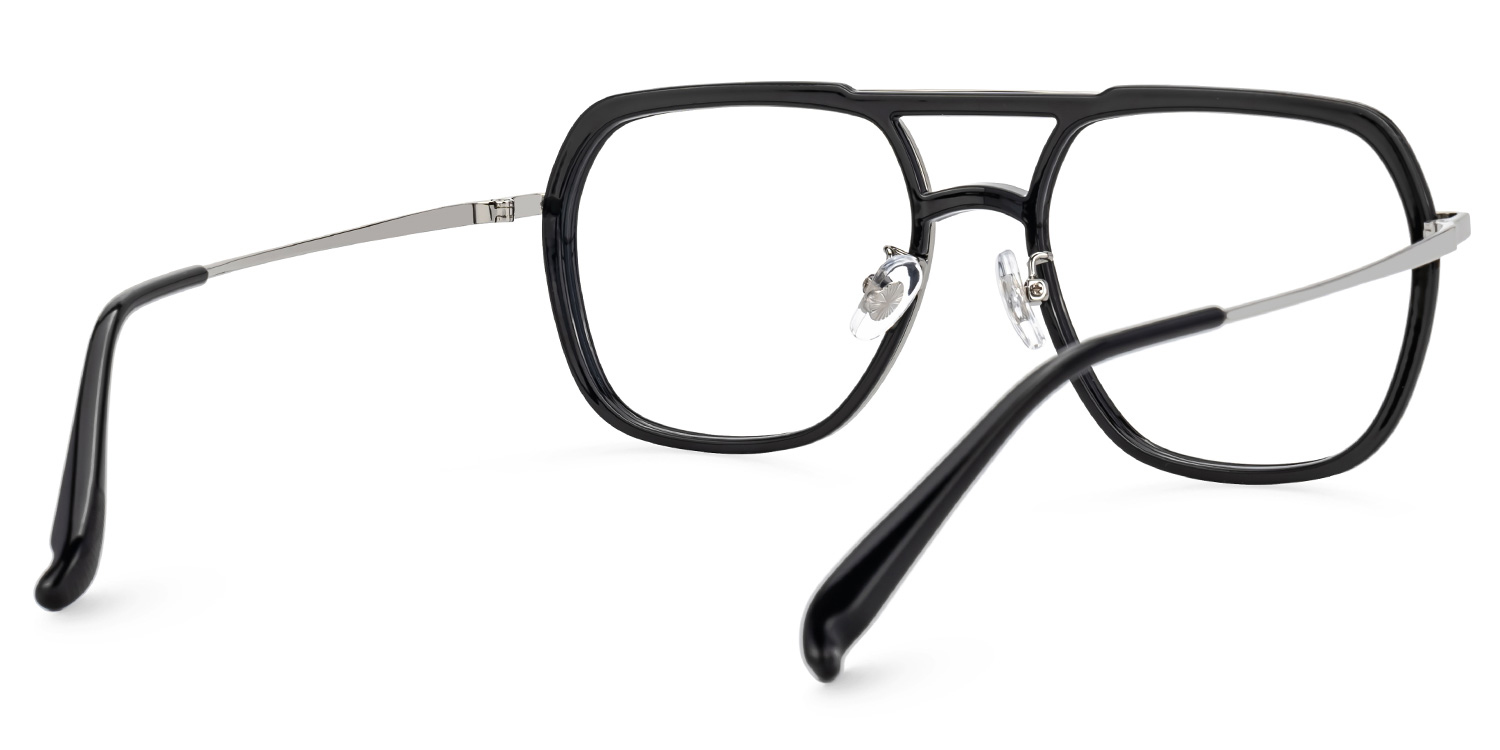 Vergie Aviator Black Glasses3