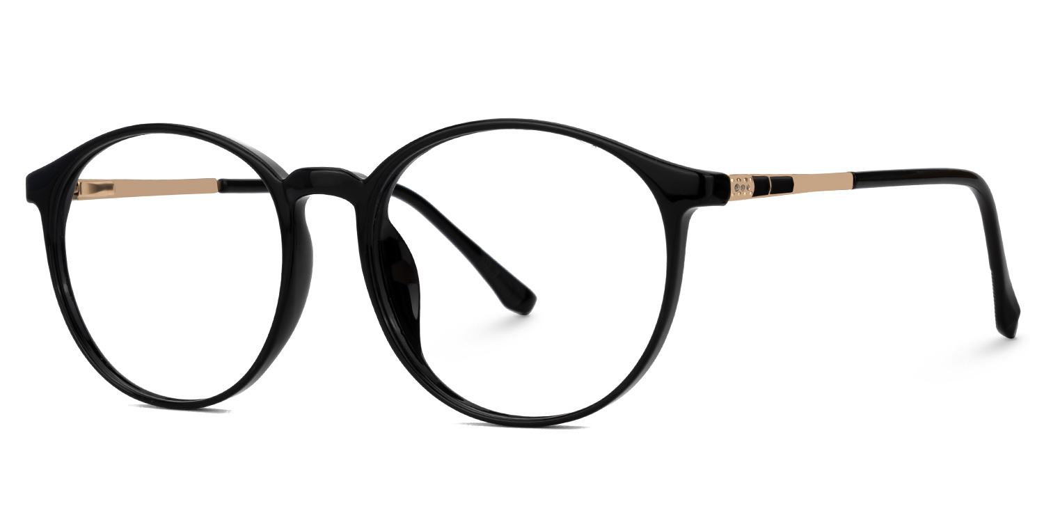 Hodges Round Black Glasses1