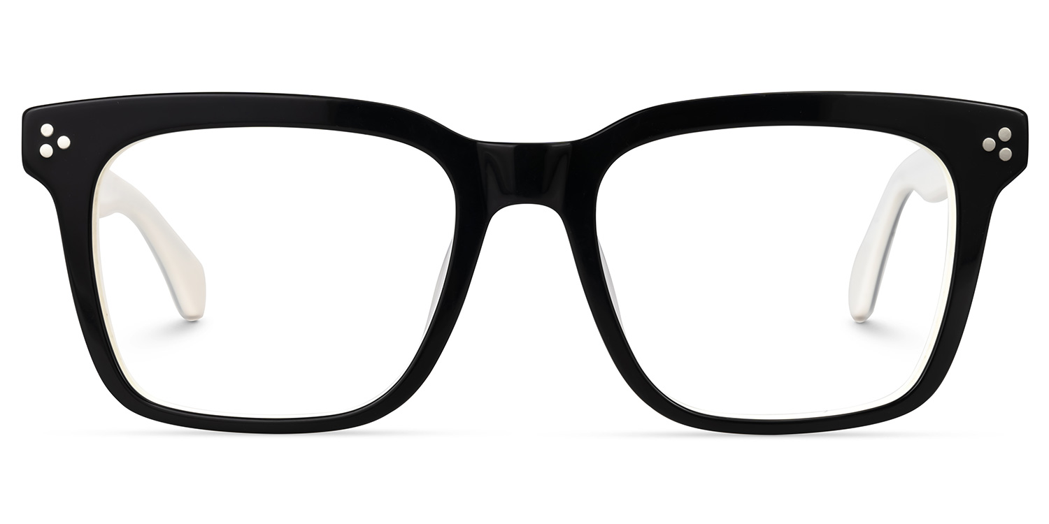 Demers Square Black Glasses0