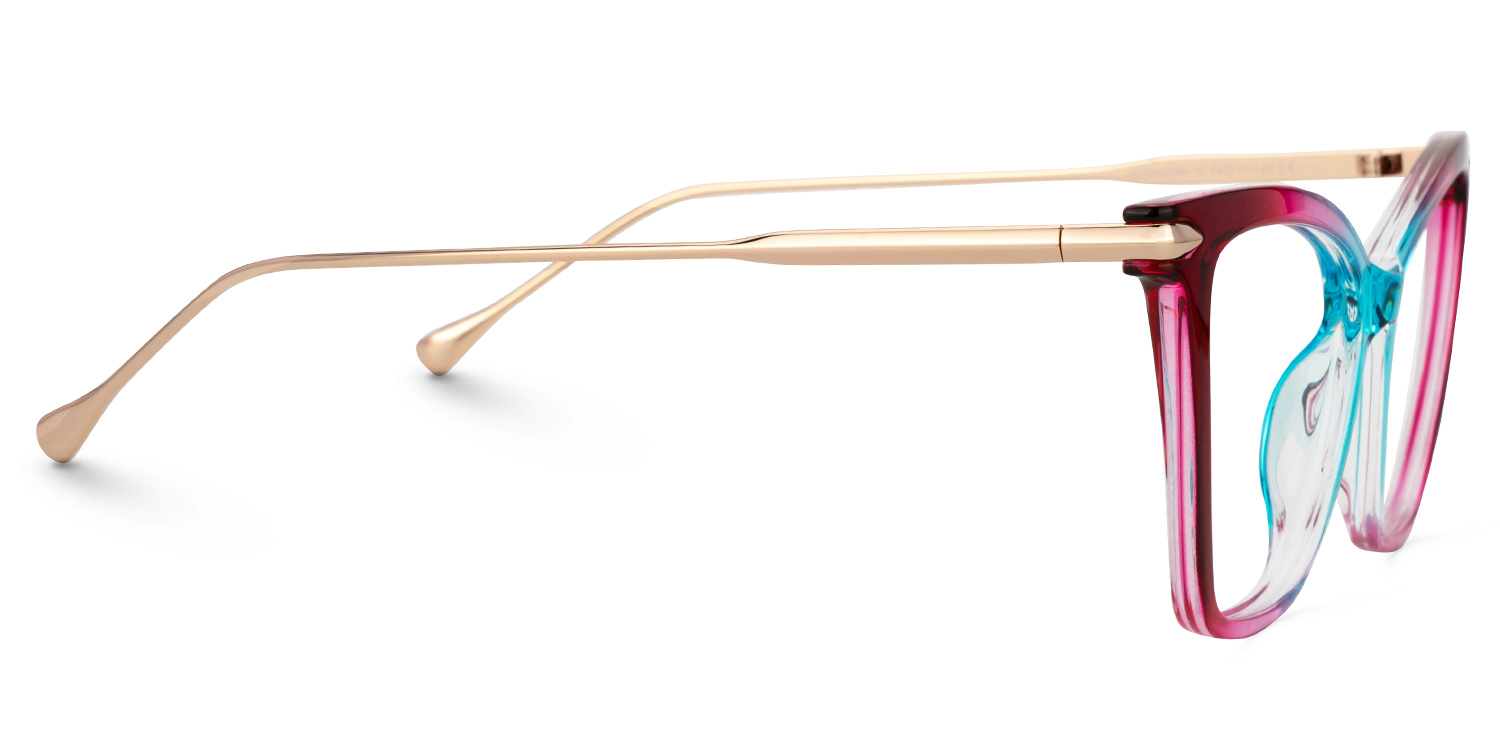 Hilary Butterfly Red-Blue Glasses2