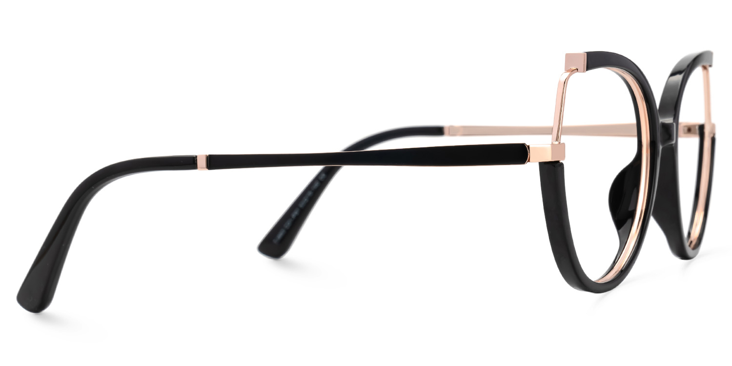 Zakaria Geometric Black Glasses2