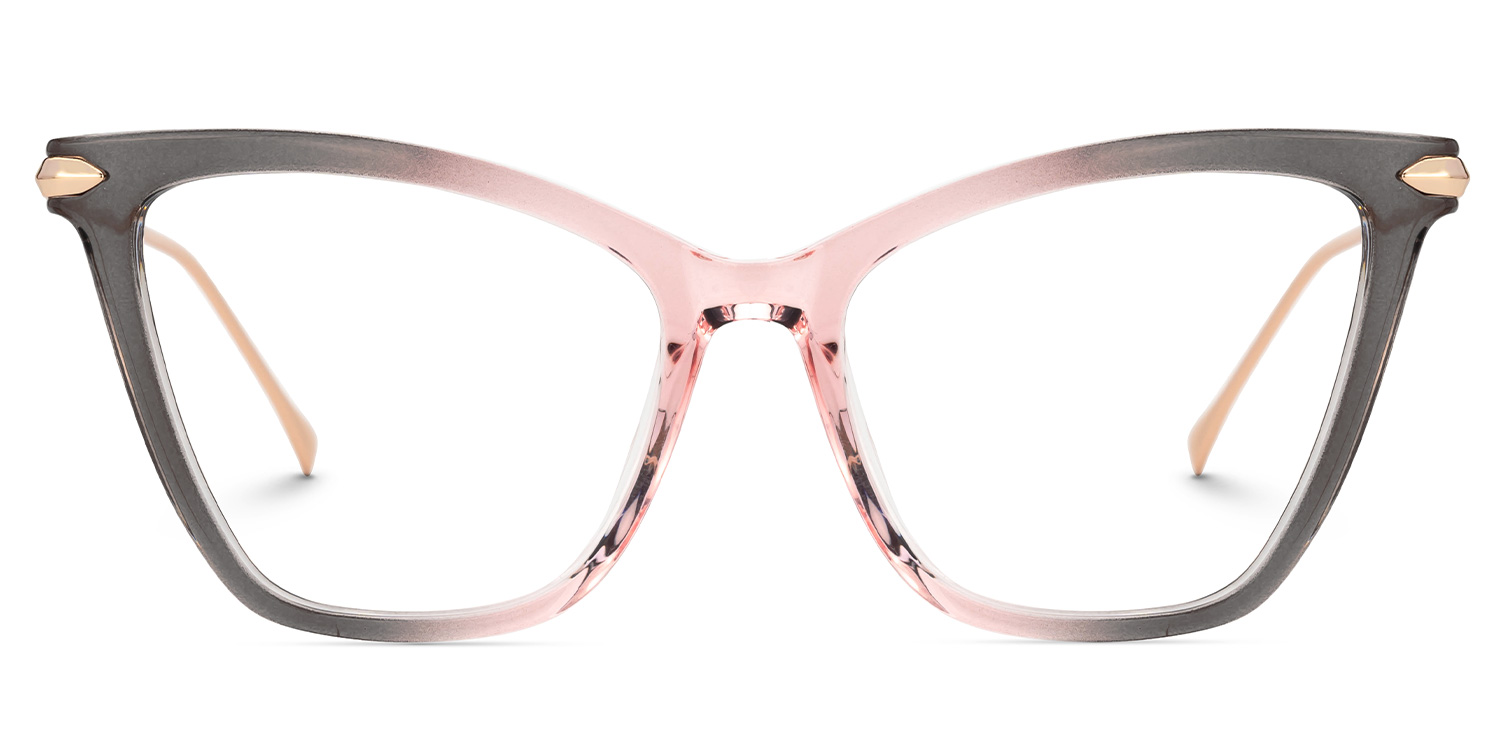 Hilary Butterfly Pink-Gray Glasses