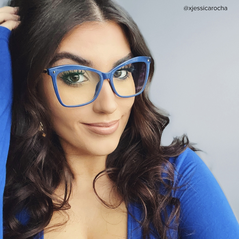 Isaebella Butterfly Blue Frame Glasses | Zeelool Optical10