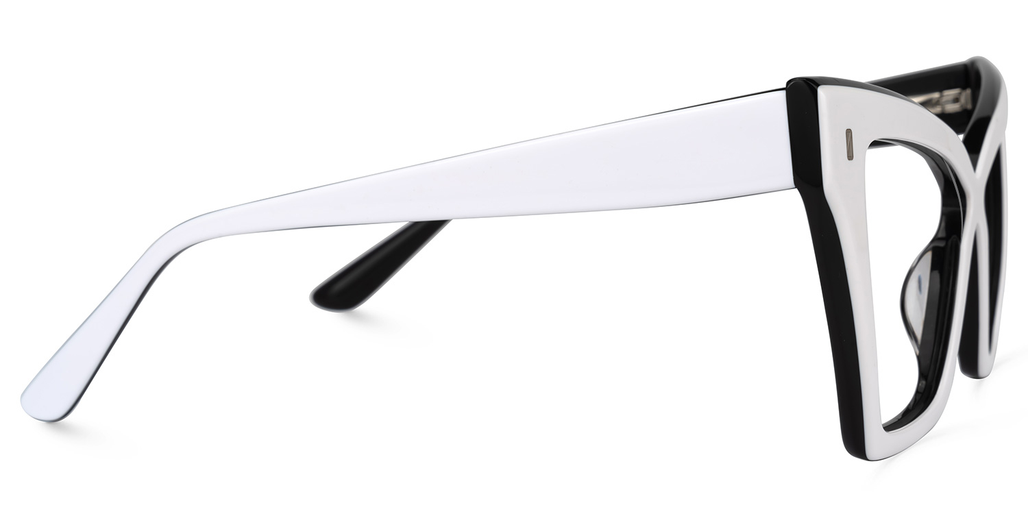 Midgett Cateye White Glasses2