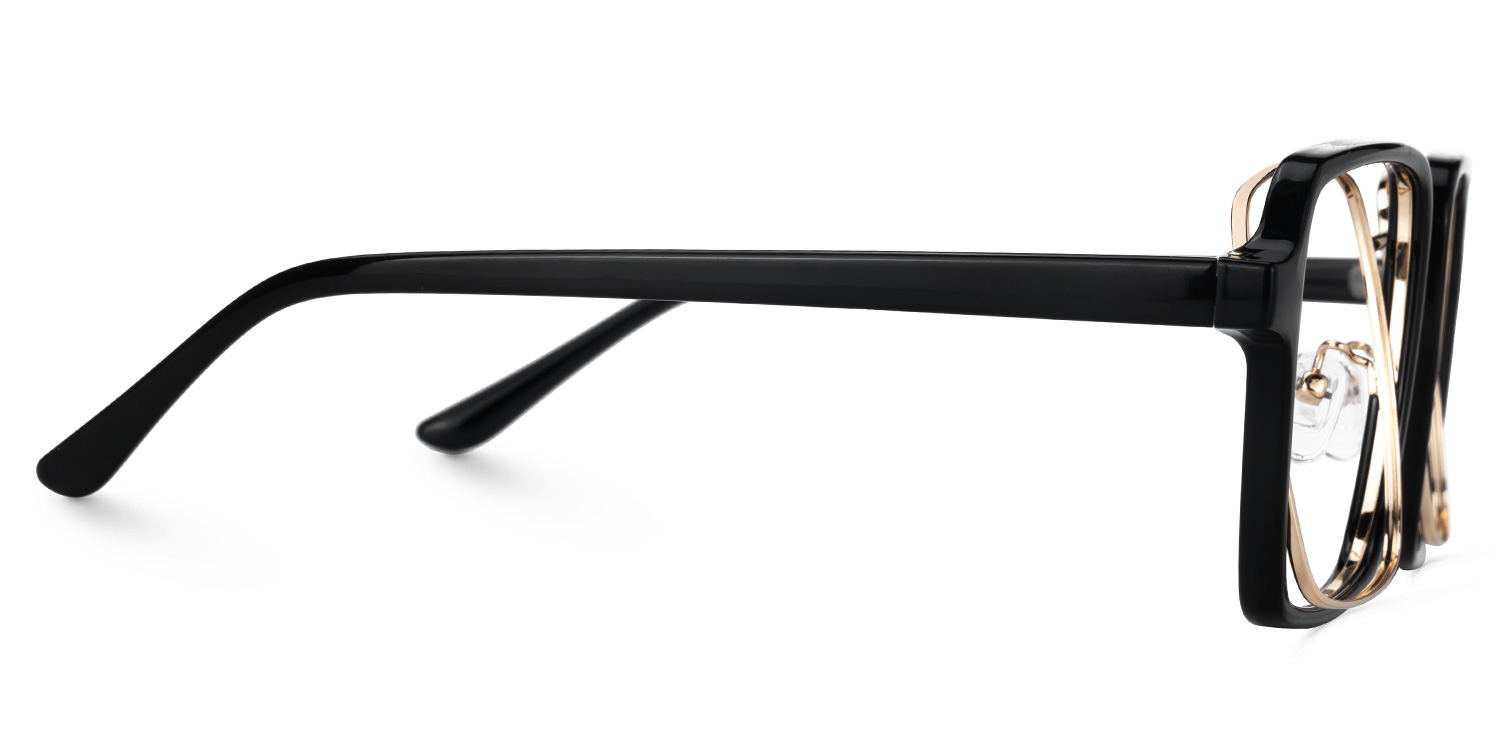 Nellie Aviator Black-Gold Glasses2