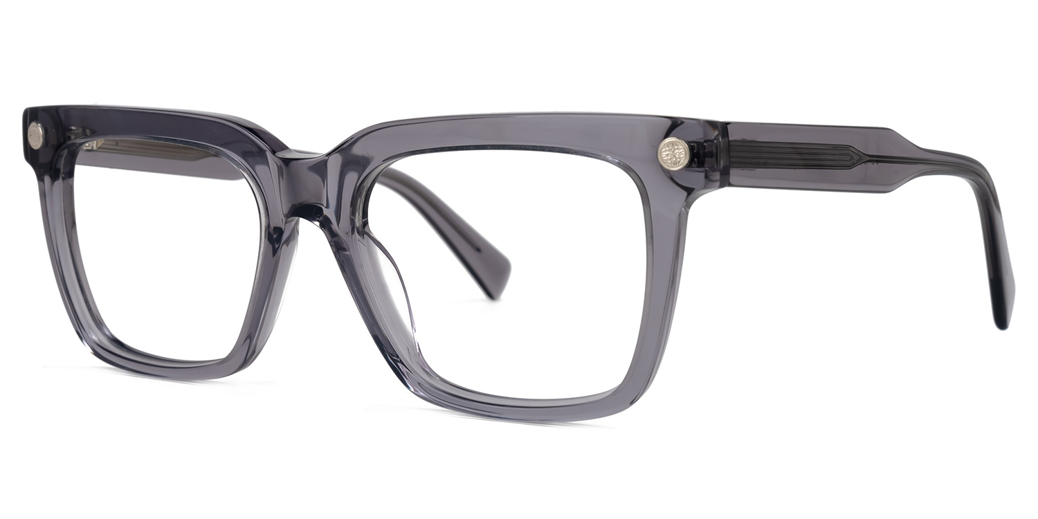 Rectangle Tiarra Gray Glasses deals -Zeelool Glasses1