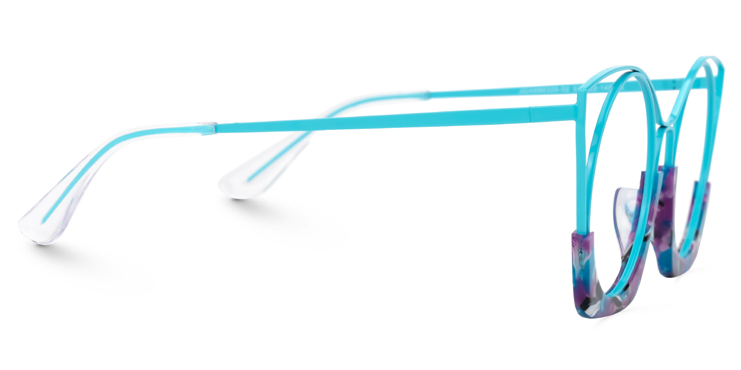 Barbara Cateye Atoll-Blue Glasses2