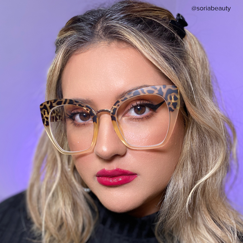 Denis Cat-eye Light Tortoise Frame Glasses | Zeelool8