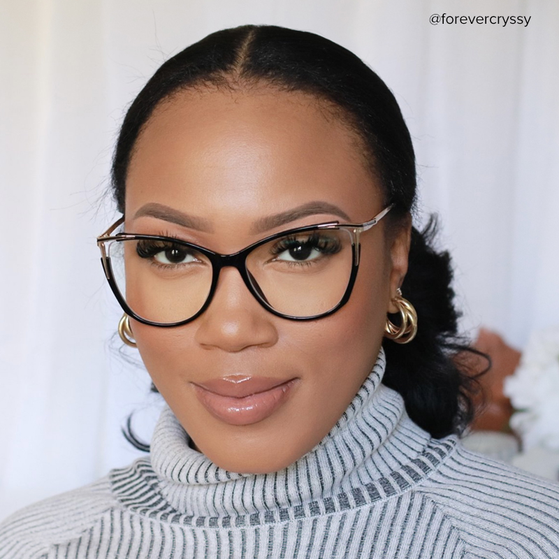 Yomary Cateye Black Glasses8