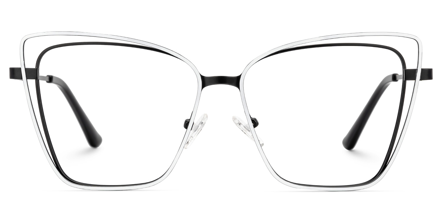 Castillo Butterfly White Glasses
