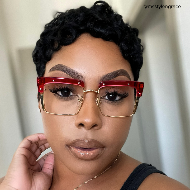 Kiana Square Bright-Pink Glasses5